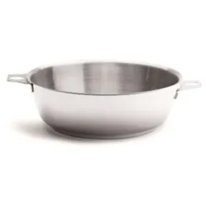 DE BUYER - 3495.24 -Sauteuse bombée -TWISTY - Ø 24CM - Acier Inox pas cher