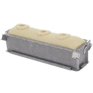Comparateur de prix : Moule à pâté croûte perforé inox Géo forme 24 cm De Buyer