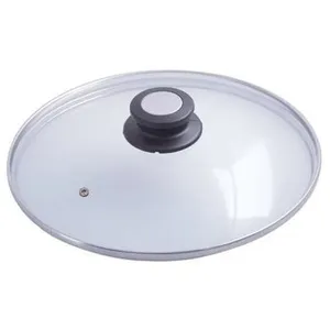 DE BUYER -4112.28 -couvercle verre bouton bak./inox ø 28cm pas cher
