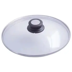DE BUYER -4112.16 -couvercle verre bouton bak./inox ø 16cm pas cher