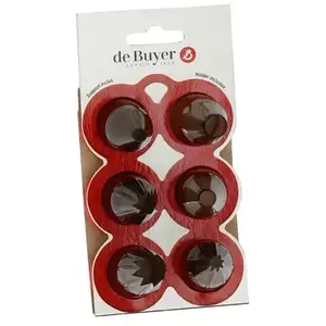 Douilles - DE BUYER - Lot de 6 - Polycarbonate - Noir - Haute Précision pas cher