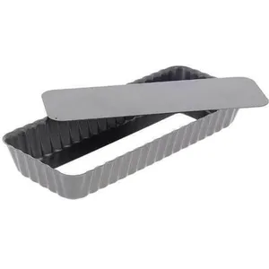 De Buyer TARTE RECTANGULAIRE FOND DEMONTABLE 20CM pas cher