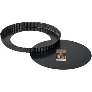 Comparateur de prix : Moule à tarte rond cannelé démontable 28cm De Buyer 4706.28