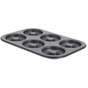 Comparateur de prix : Plaque pour 6 mini 8 cm savarins - De Buyer - Gris - Acier
