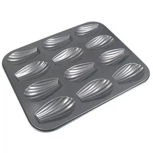 Comparateur de prix : Plaque pour 12 madeleines 25x20 cm en acier antiadhésif De Buyer