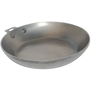 Comparateur de prix : De Buyer - Poêle amovible en tôle d'acier MINERAL B - Diamètre 24 cm -, Gris