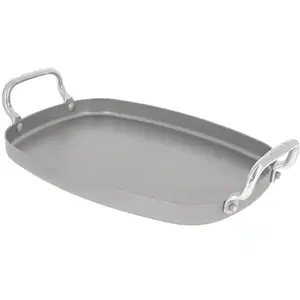 Comparateur de prix : Plancha rectangulaire lisse acier Minéral B 38 x 26 cm De Buyer