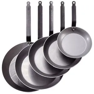 Comparateur de prix : De Buyer - Poêle à frire "Coupe Lyonnaise" en acier CARBONE PLUS - Diamètre 20 cm -, Gris