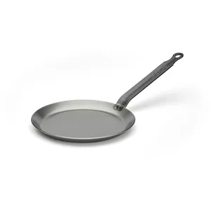 De Buyer - Poêle à crêpes en acier CARBONE PLUS - Diamètre 18 cm -, Blanc pas cher