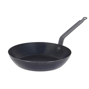 Comparateur de prix : EMSA Poêle à frire 36 cm la lyonnaise en tôle d'acier bleuie - - Noir - Métal
