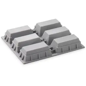 Comparateur de prix : DE BUYER Moule pour 6 mini cake en silicone elastomoules - - Gris - Silicone
