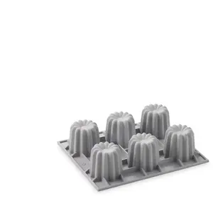 Comparateur de prix : DE BUYER Moule à canelés - 6 emplacements - Sillicone - Gris