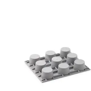 De Buyer De Buyer - Moule 9 mini muffins Elastomoule - Multicolore pas cher