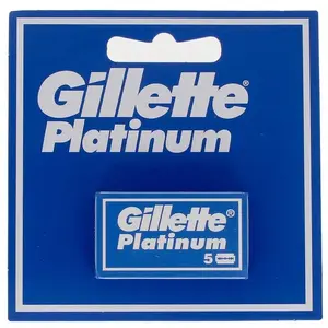 Merkloos / Sans marque GILLETTE Lame de rasoir Platinum pour homme x5 pas cher