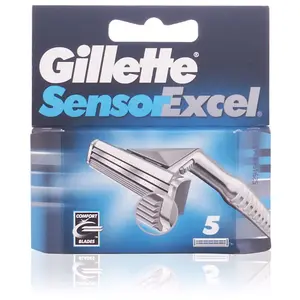 Rasoir - GILLETTE - Sensor Excel - 5 lames chromes - Précision - Confort