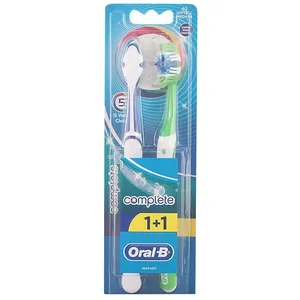 1898 Oral-B Complete 5 Way Clean Brosse à Dents Manuelle Moyenne, 2 Pièces pas cher
