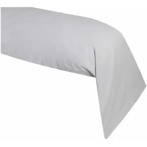 Comparateur de prix : Lovely Casa STOF - Une Taie de traversin en coton Couleur Gris Perle - 45 x 185 cm