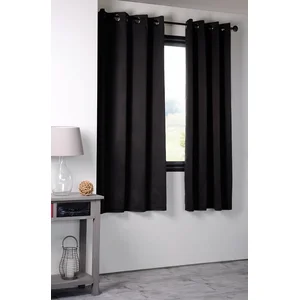 Lovely Casa Rideau occultant uni 210gr/m2 Noir 135x180 cm pas cher