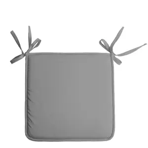 Comparateur de prix : Lovely Casa Galette de chaise unie aux multiples couleurs Gris souris 38x38 cm
