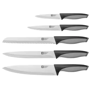 Lou Laguiole - Set 5 couteaux de cuisine Advantage noir/gris OS