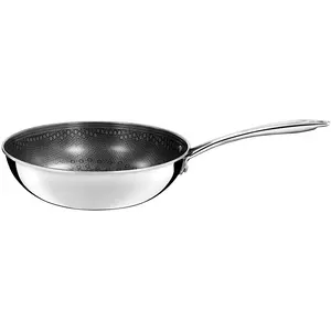 Cuisinox - Wok induction Virtuo gris - D. 24 cm T.U pas cher