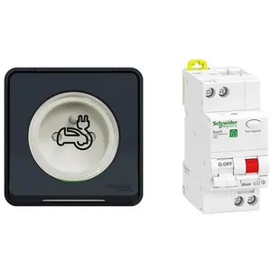Schneider Kit Mureva Styl - Protection + Prise courant 2 pôle+terre renforcée VE... pas cher