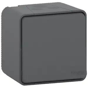 Comparateur de prix : Schneider Interrupteur va-et-vient étanche complet, Mureva, gris anthracite