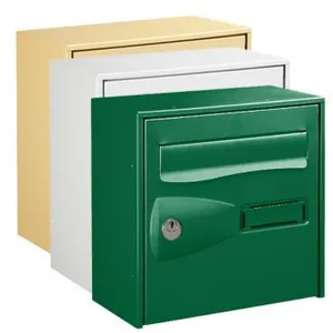 Boîte aux lettres 1 porte Diall Vert faible profondeur pas cher
