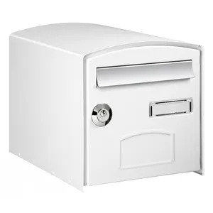 DECAYEUX Boîte aux lettres - Dome - Double Face - Acier - Blanche - Anti-vol pas cher