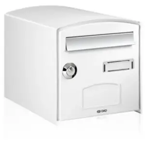 DECAYEUX Boîte aux lettres - Dome - Simple Face - Acier - Blanche - Anti-volVendu paramazon