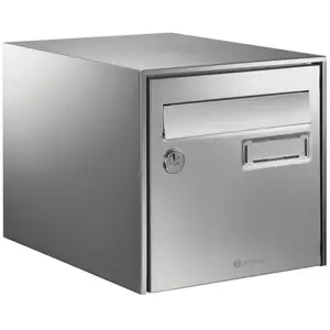 DECAYEUX Boîte aux lettres Loft inox simple face barillet PTT pas cher