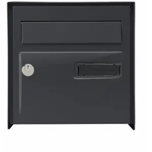 Boîte aux lettres simple face Decayeux Probat gris RAL 7021 pas cher