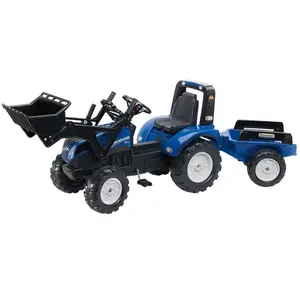 Comparateur de prix : Tractopelle enfant New Holland avec remorque 3 à 7 ans - Falk TU
