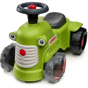 Falk Porteur Tracteur Avec Barre D'aide À La Marche Ergonomique Vert Claas