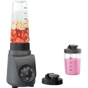 Moulinex Blend Up Essential Mini blender 800 W 6 programmes automatiques Gris foncé LM1EHBF0 pas cher