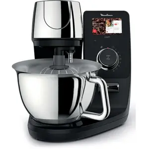 Robot pâtissier 5.5l 1200w noir/silver Moulinex QA950D10 pas cher