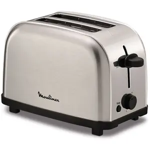 Moulinex Grille-pain 2 tranches 700 W Acier inoxydable Moulinex LT330D11 pas cher