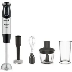 Comparateur de prix : Moulinex - mixeur plongeant 4en1 1000w noirinox  dd65h810 - quickchef