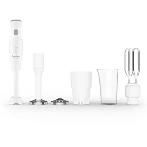 Comparateur de prix : Pied mixeur Moulinex ROBOT MARIE 450 W + 4 ACCESSOIRES PIED MIXEUR DDG25110