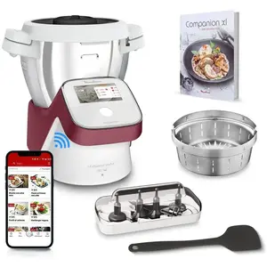 Comparateur de prix : MOULINEX Robot chauffant I-COMPANION TOUCH XL Rouge - HF934510