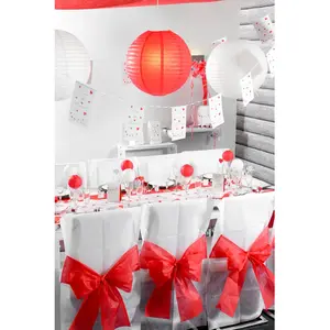 RueDeLaFete Lanterne Boule - Taille XL - Rouge pas cher