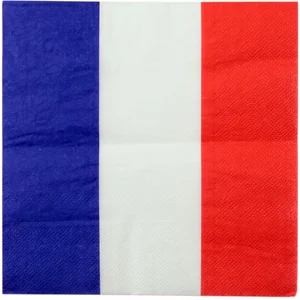 Ces serviettes de table tricolores sont idéales pour décorer vos table... pas cher