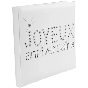 Santex Livre d'Or Anniversaire - Joyeux Anniversaire Couleur Blanc