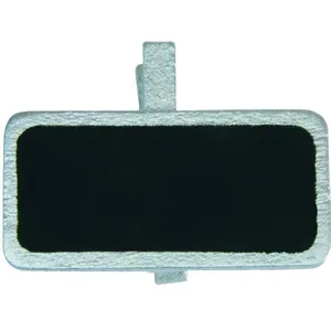 Comparateur de prix : 12 ARDOISES BOIS SUR PINCE 4X2CM ARGENT