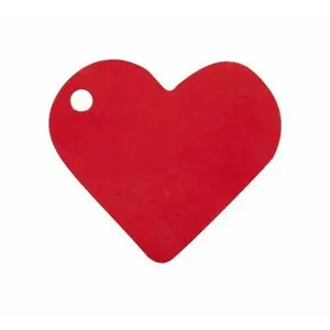 RueDeLaFete Marque Place x10 Coeur Rouge 4 x 4 cm pas cher