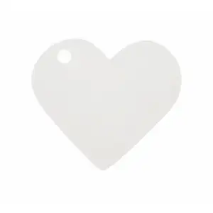 RueDeLaFete Marque Place x10 Coeur Blanc 4 x 4 cm pas cher