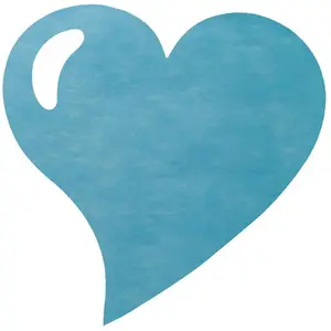 Comparateur de prix : Santex 2935-08 Set de Table Forme Coeur Tissu Turquoise 38 x 38 x 0,01 cm