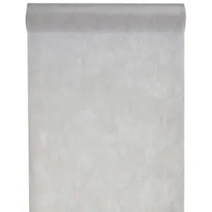 SANTEX Chemin De Table Uni En Tissu Non Tisse Gris pas cher