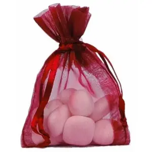 Santex Organza Uni Sachet Lot de 10, bordeaux pas cher