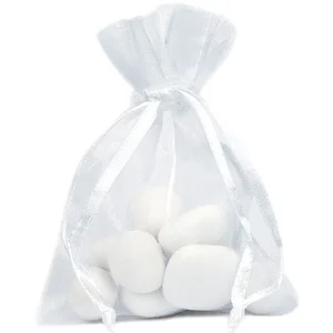 SANTEX Sachet Organdi uni blanc pas cher